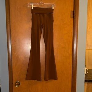 Aerie Brown Flare Leggings